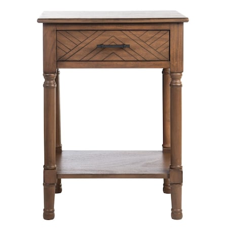 Safavieh Peyton 1 Drawer Accent Table, Brown ACC5704C
